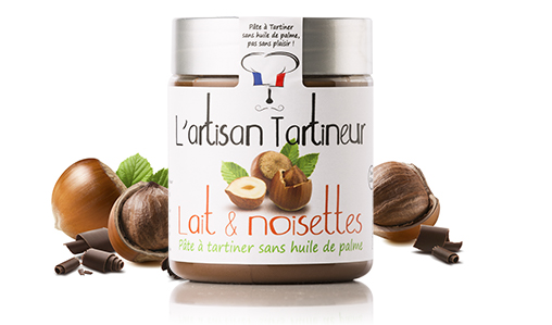 Pâte à tartiner lait & noisette sans huile de palme